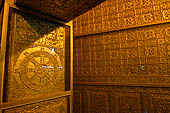 Yangon Myanmar. Botataung Paya. Gold leaf coated maze inside the pagoda.